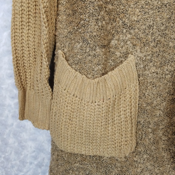 Tan Chunky Color Block Cardigan - Picture 3 of 5
